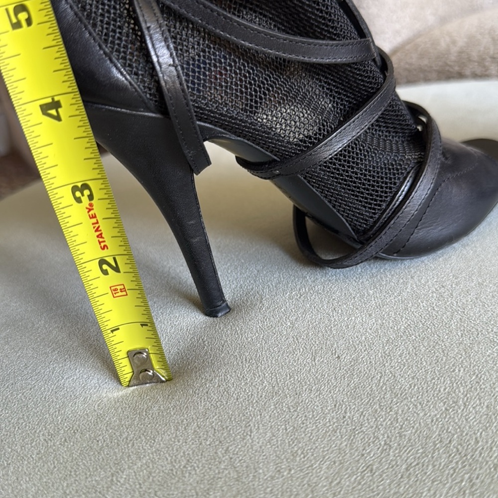 GIVENCHY leather mesh accent lace up boots - Picture 11 of 11